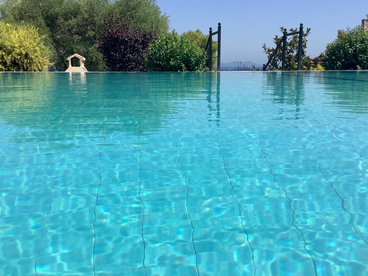 Amazing Villa With Views Sea In Paliouri Bagian luar foto