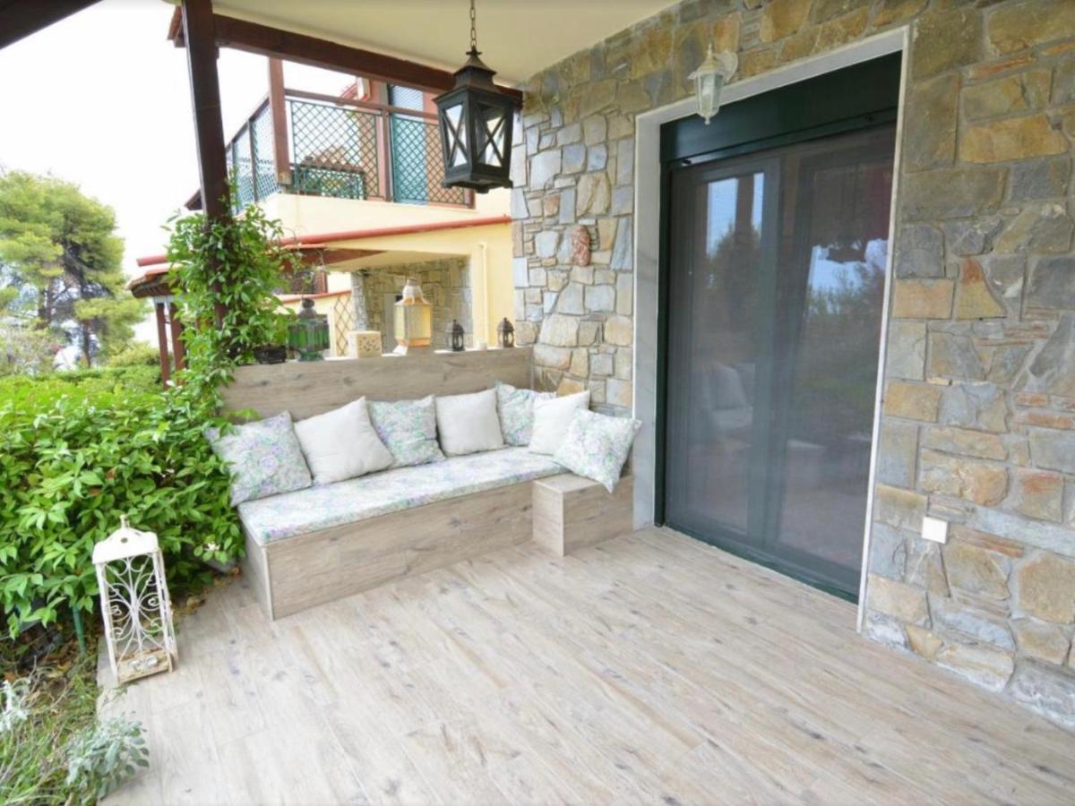 Amazing Villa With Views Sea In Paliouri Bagian luar foto
