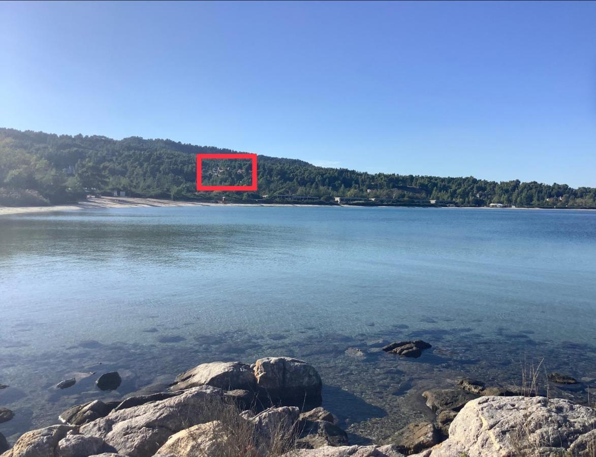 Amazing Villa With Views Sea In Paliouri Bagian luar foto