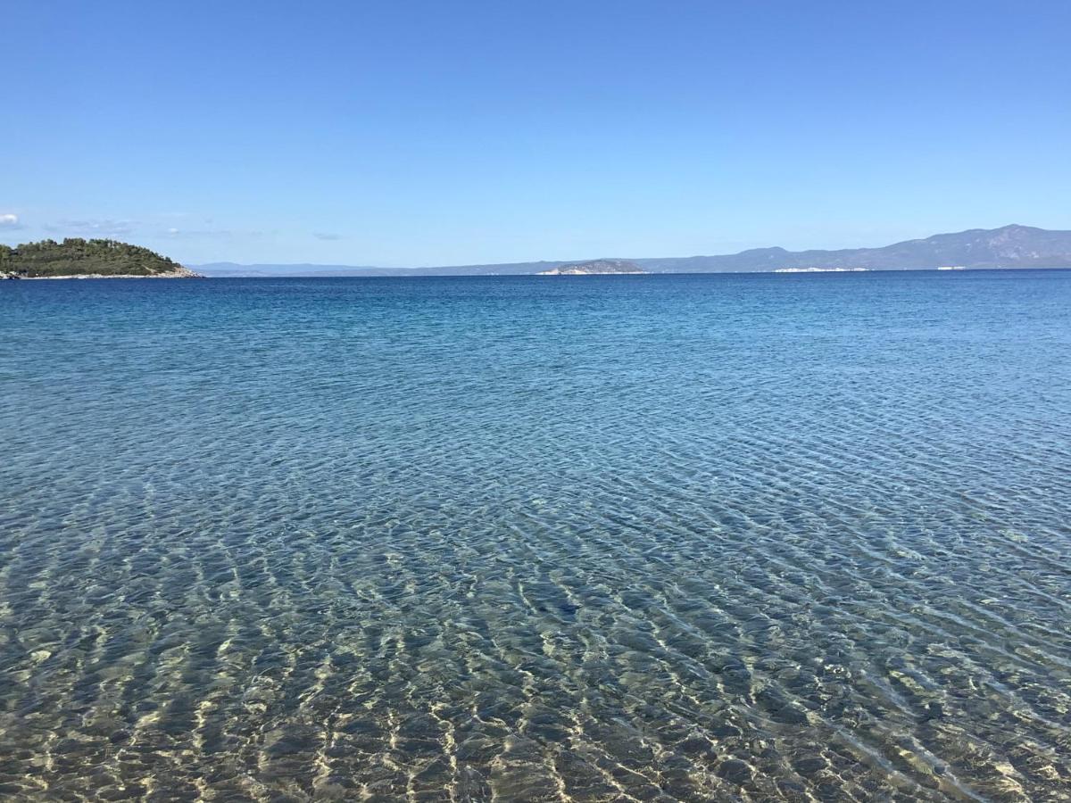 Amazing Villa With Views Sea In Paliouri Bagian luar foto