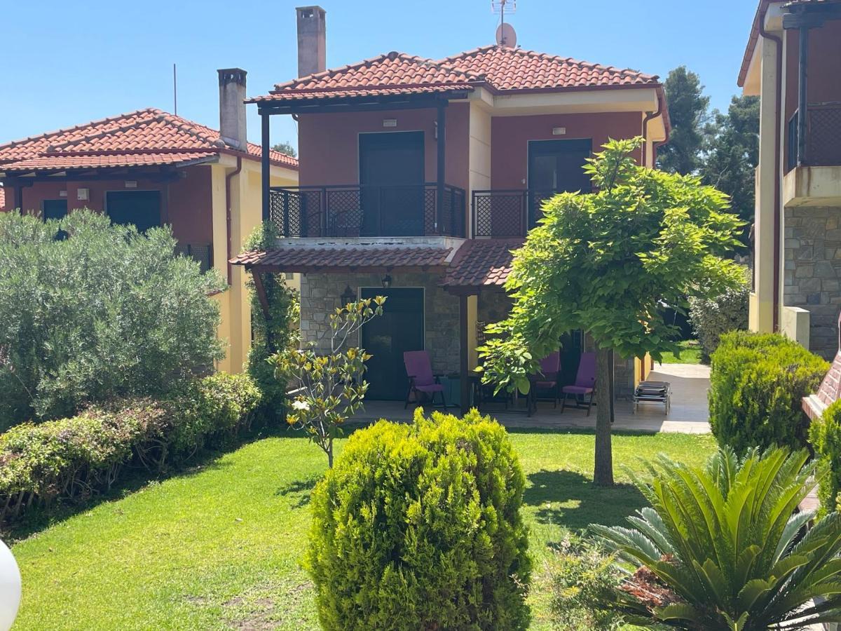 Amazing Villa With Views Sea In Paliouri Bagian luar foto